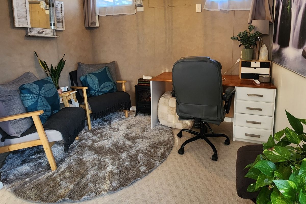 Treatment room Counselling area Comfortable counselling area designed for safe, open, and supportive conversations